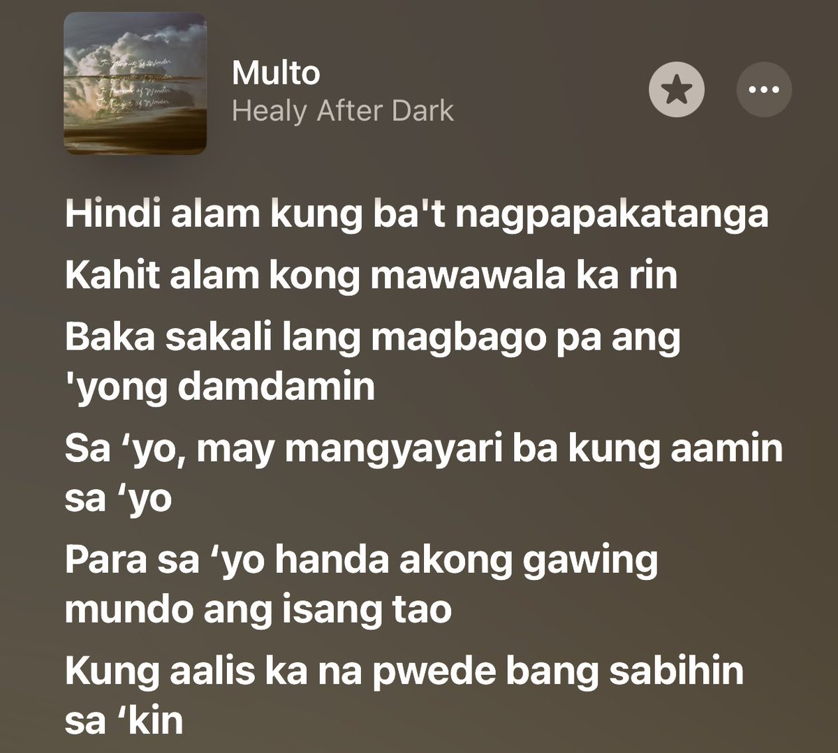 snwucats's tweet photo. the difference talaga between healy after dark and coj's multo lyrics... 🥹 https://t.co/EpGqitw1Au