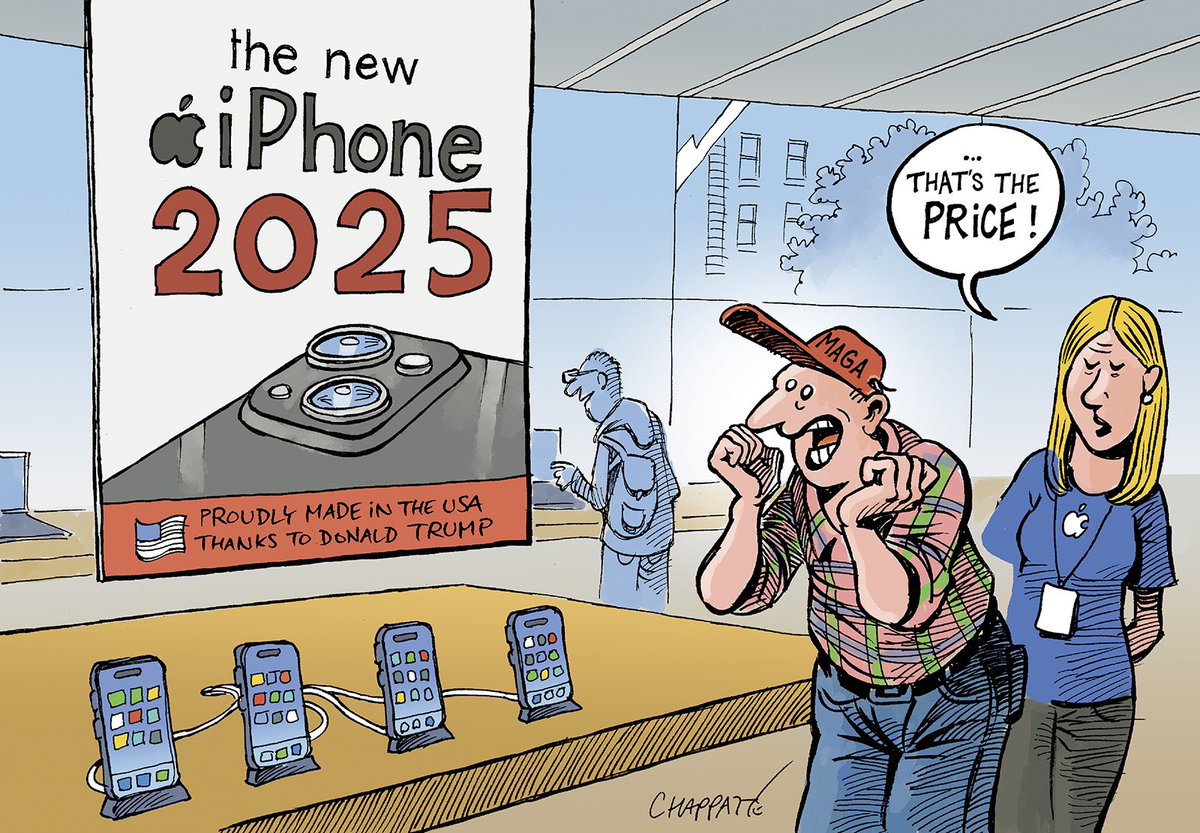 Effects of a trade war - © Chappatte in Le Temps, Geneva 👉chappatte.com