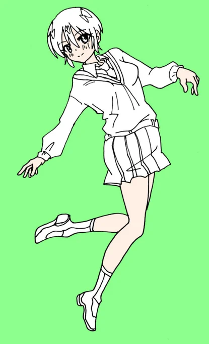 #1日1絵(模写あり)Ⅴ 109/365     嬉しそうなマチュ   #マチュ #ジークアクス 