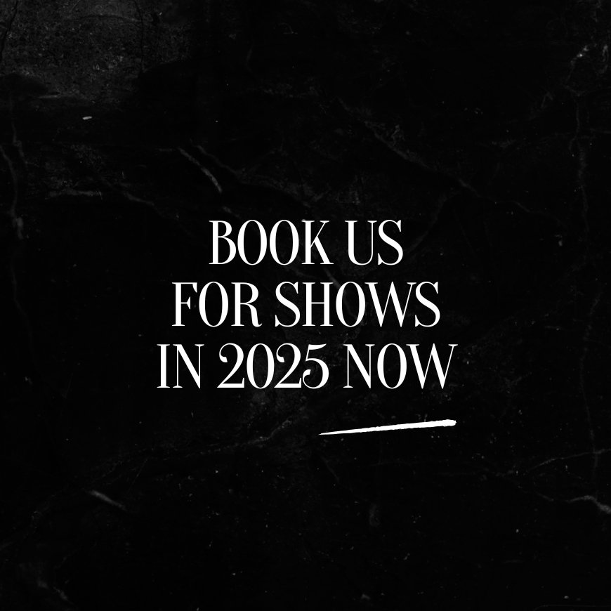 Hey guys, it's been awhile since we've been on stage. And so, we're available throughout 2025 onwards. Please invite us to play for your show. We have a lot to offer for everyone. We miss everyone. DM us for more info. Follow us on Instagram and TikTok for extra informations.