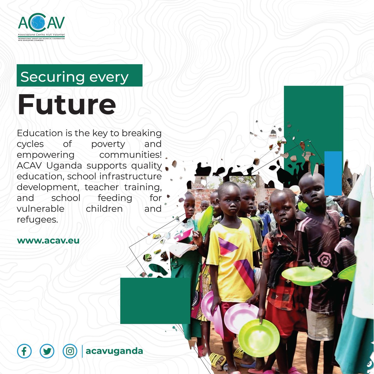 ACAVUganda's tweet photo. Supporting the younger generation to remain in school and secure a brighter future is crucial, regardless of their socio-economic status or financial background. Education plays a pivotal role in shaping individuals' lives, offering them the tools &amp; knowledge necessary to succeed https://t.co/9O0s5LzVak