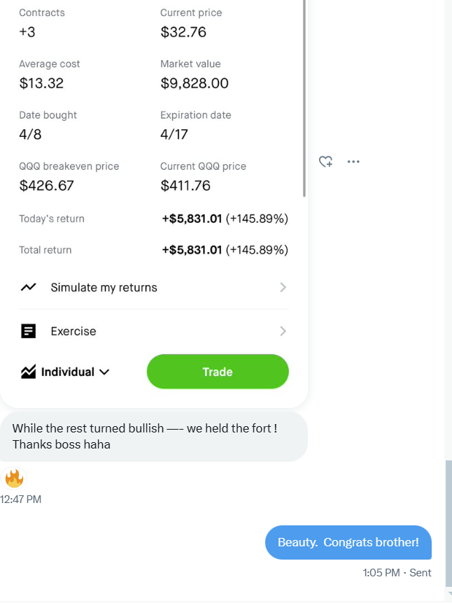 data168's tweet photo. Feeling good that my fellow traders didn't step into the FOMO trap.  They are much smarter than me buying those dot-com dips.  
There are times to be bullish.  Just not right now.  Stay vigilant and stay clam.  Don't be a hero.  Hero dies first. https://t.co/heD2k7KDBC