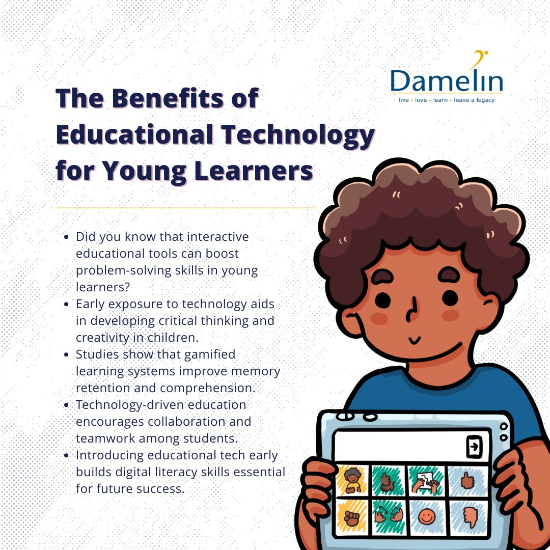 DamelinSA's tweet photo. Early educational tech can enhance children's cognitive development significantly! 🧠

https://t.co/2Eu3wiTosu 

#EduFacts #Innovation #Insights #Damelin https://t.co/jUQY0OZLoI