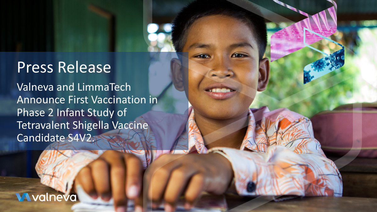 Valneva and LimmaTech Announce First Vaccination in Phase 2 Infant Study of Tetravalent Shigella Vaccine Candidate S4V2. 

ow.ly/iuBT50VwM4n