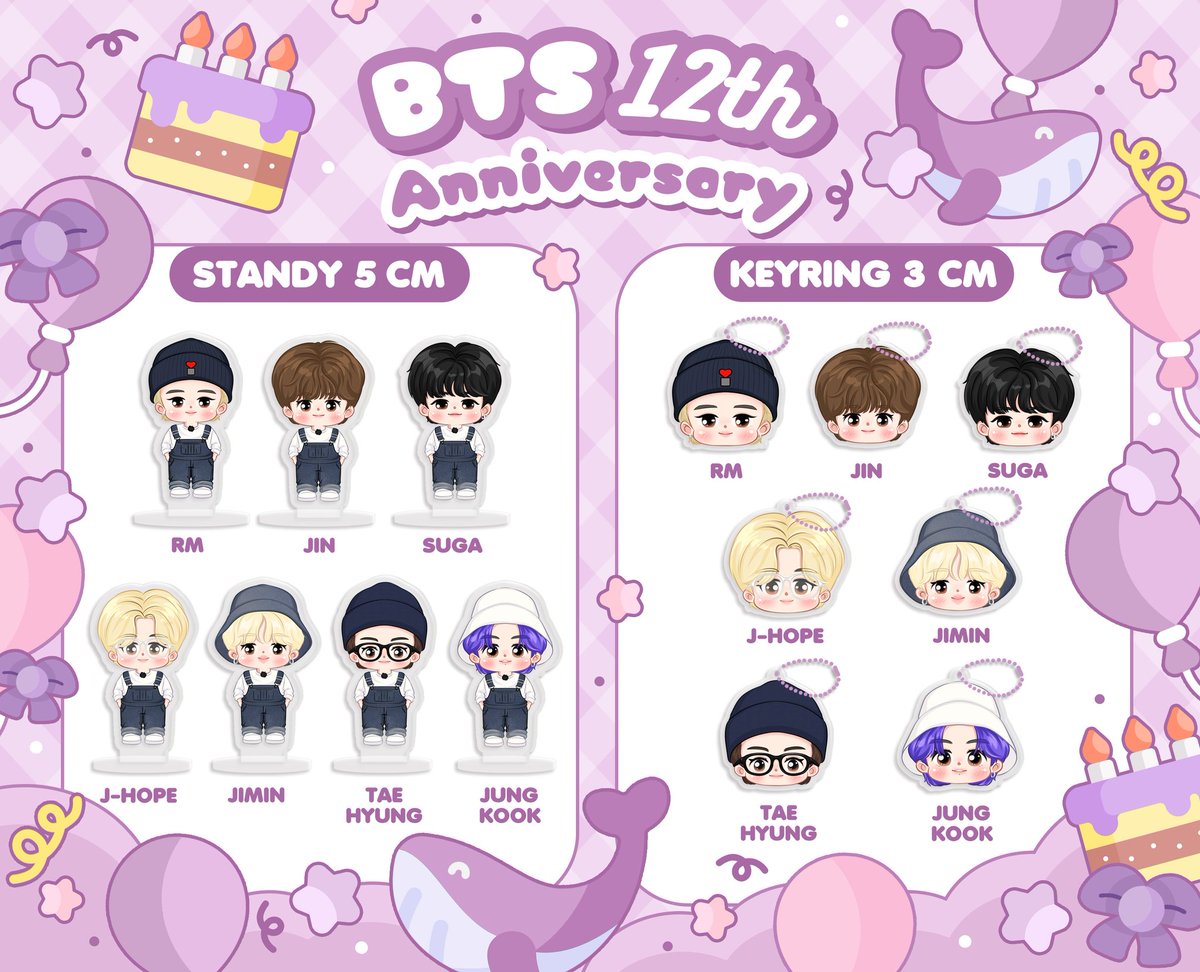 ୨·͜· Pls RT ⋆. ฝากรีหน่อยคะ

Giveaway 12th anniversary 
📆 : Date forms 10/6/2025
🕐 : Time 18:00 pm.
📮 : Shipping 55 Bath.
📦 :  7 Set 

#BTS12thAnniversary 
#12YearsWithBTS 
#12YearsOfAPOBANGPO 
#BTS