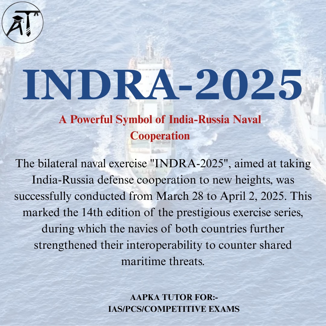 TutorAapka's tweet photo. INDRA-2025: A Powerful Symbol of India-Russia Naval Cooperation!

#INDRA2025

#IndiaRussia #NavalCooperation

#NavalExercise #IndianNavy #Navy

#MaritimeLaw #Maritime #India

#Russia #Defence #UPSC #IAS https://t.co/ttGq374QpL