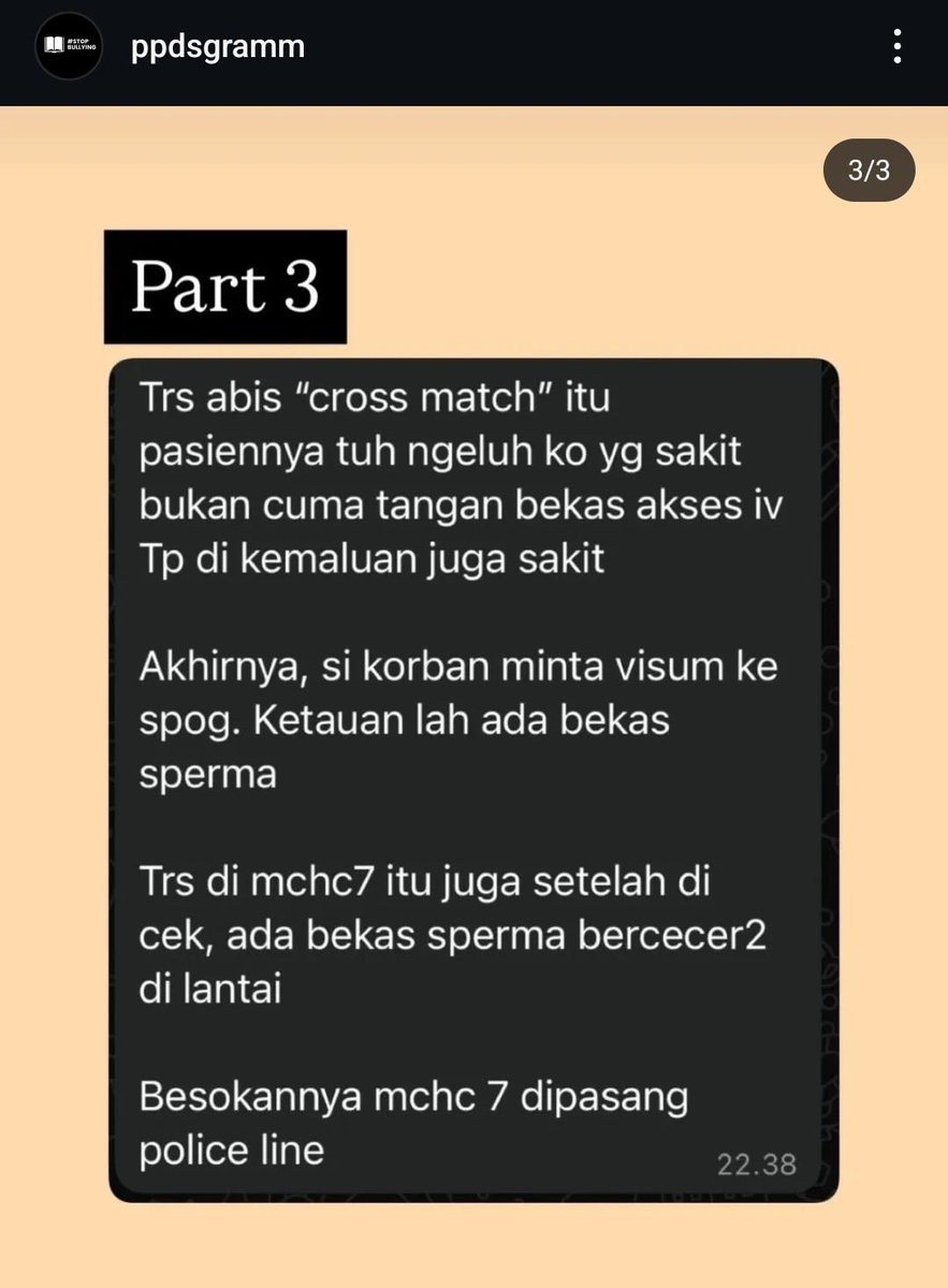 narkosun's tweet photo. Viral, Dokter Residen PPDS Anestesi Diduga Membius dan Memperkosa Keluarga Pasien

Lagi, Program Pendidikan Dokter Spesialis (PPDS) jadi isu heboh warganet. Kali ini tentang dokter residen PPDS Anestesi sebuah rumah sakit di Kota Bandung, Jawa Barat yg diduga memperkosa keluarga pasien.