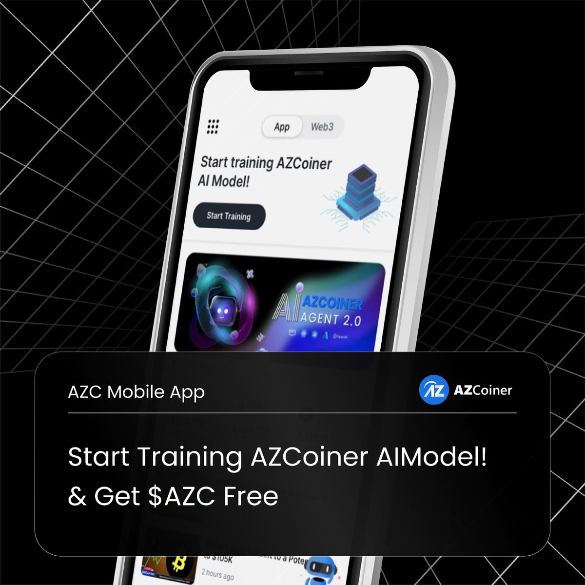 🤖 Train AI – Get $AZC Free! 💰  

You can help AZCoiner become smarter with just a few simple steps! 🚀  

✅ Participate in AI model training right in the app.

✅ Contribute to system improvement &amp; earn well-deserved rewards.
  
✅ Get $AZC free with just a few minutes each