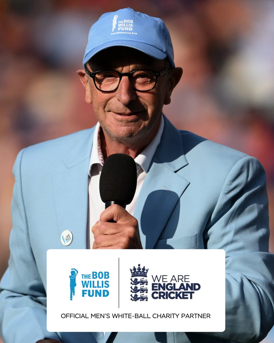 The Bob Willis Fund (@bobwillisfund) on Twitter photo ECB Announces The Bob Willis Fund as Official Men’s White Ball Charity Partner 🏴
We're delighted to be renewing our partnership with <a href="/ECB_cricket/">England and Wales Cricket Board</a>, having raised £1.5m so far.
Prostate cancer is the most common cancer in England & there is still no national screening programme. ECB Announces The Bob Willis Fund as Official Men’s White Ball Charity Partner 🏴
We're delighted to be renewing our partnership with <a href="/ECB_cricket/">England and Wales Cricket Board</a>, having raised £1.5m so far.
Prostate cancer is the most common cancer in England & there is still no national screening programme.