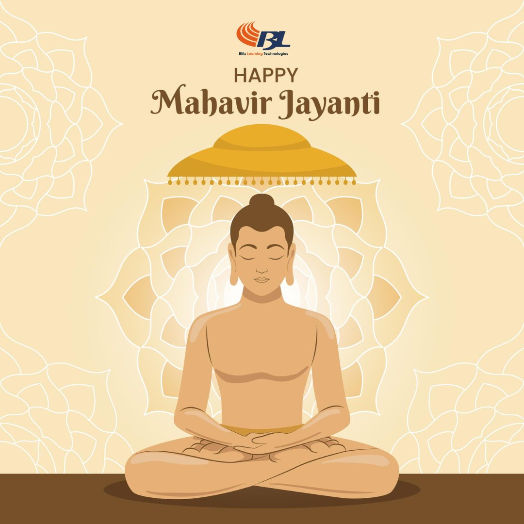 BlitzLearning's tweet image. Wishing you peace and harmony on this Mahavir Jayanti. Let’s embrace his teachings of non-violence and truth.

#mahavirjayanti2025  @BlitzLearning