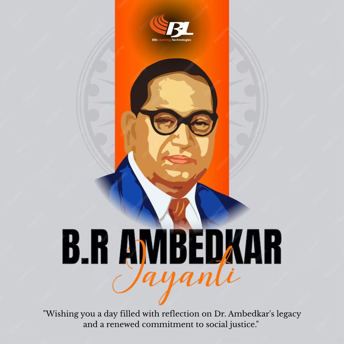 BlitzLearning's tweet image. Saluting the architect of modern India — Dr. B.R. Ambedkar. Let’s uphold his vision of justice, equality &amp;amp; empowerment.

#AmbedkarJayanti2025  @BlitzLearning