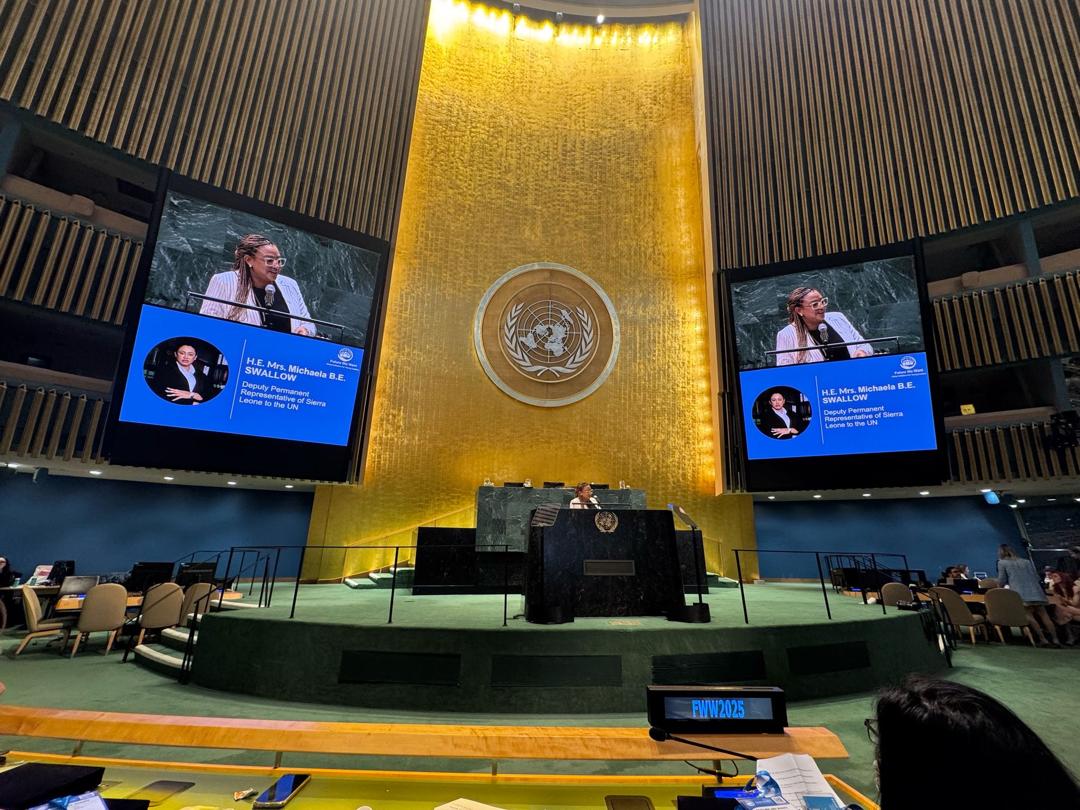 barbsbar's tweet photo. The past week has been both  phenomenal and insightful as I joined my amazing colleagues at the Sierra Leone Permanent Mission to the United Nations in New York.

I am grateful to an incredible team, headed by Amb. Dr. Michael I. Kanu, for their support and invaluable guidance. https://t.co/U4B50zGL5Z