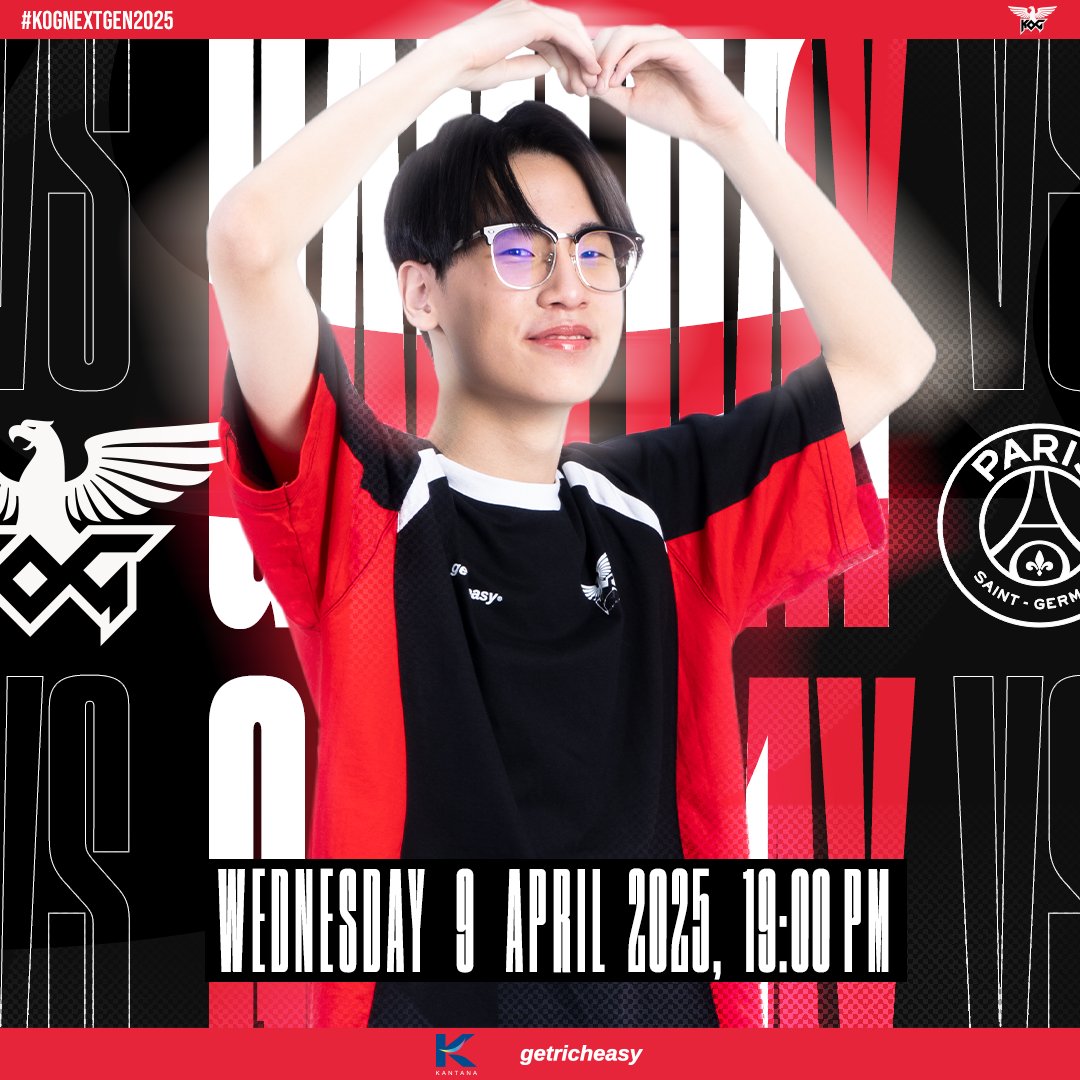 kogesports_th's tweet photo. 🏆RoV Pro League 2025 Summer🔥Day 13
แมตช์ใหญ่ไฟลุก! วันนี้ KOG พร้อมเจอกับ PSG ในศึกเดือดส่งท้ายรอบลีก! 💥🔥
King of Gamers Club (KOG) VS Paris Esports
⏰เริ่มแข่งเวลา 19:00 น.
❤️พวกเราจะสู้เต็มที่ในแมตช์นี้! #KingOfGamersClub #KOG #OneWithKOG #KOGNextGen #RPL2025Summer https://t.co/lQKJatkLWU