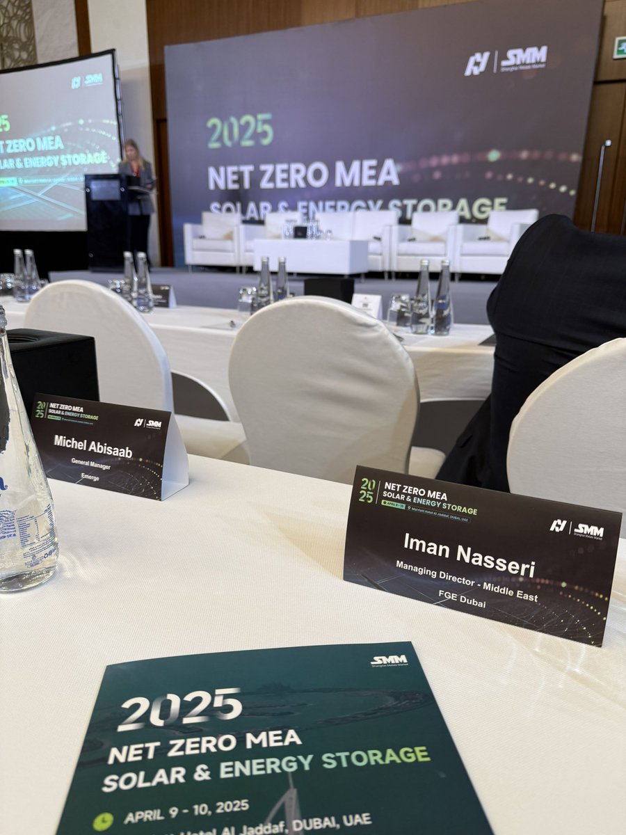 imannasseri's tweet image. Glad to be back at the "#NetZeroMEA" conference being held today and tomorrow in Dubai, exploring every aspect of the regional developments as well as challenges industry is facing towards the #NetZero targets.
#SMM @FGEnergy #FGE