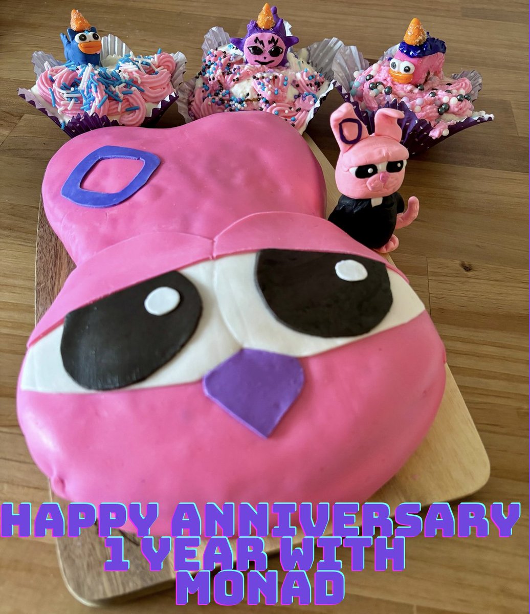 nas91110's tweet image. I’ve been with #Monad for a year now.
During this time, I’ve made new friends, gained valuable knowledge, and discovered an incredibly strong and supportive community.
The cake was made by my wife #MonadChef this masterpiece in #kotolik style.
Love you, Nads 💜

@monad_xyz