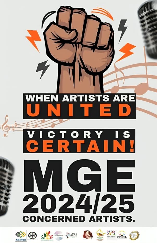 ENOUGH IS ENOUGH

We call upon the department to release the outcomes of the January call of Mzansi Golden Economy now!

#MinMcKenzieStopIgnoringUs
#ReleaseMGEResultsNow!
#CreativesDeserveBetter
#TransparentMGE