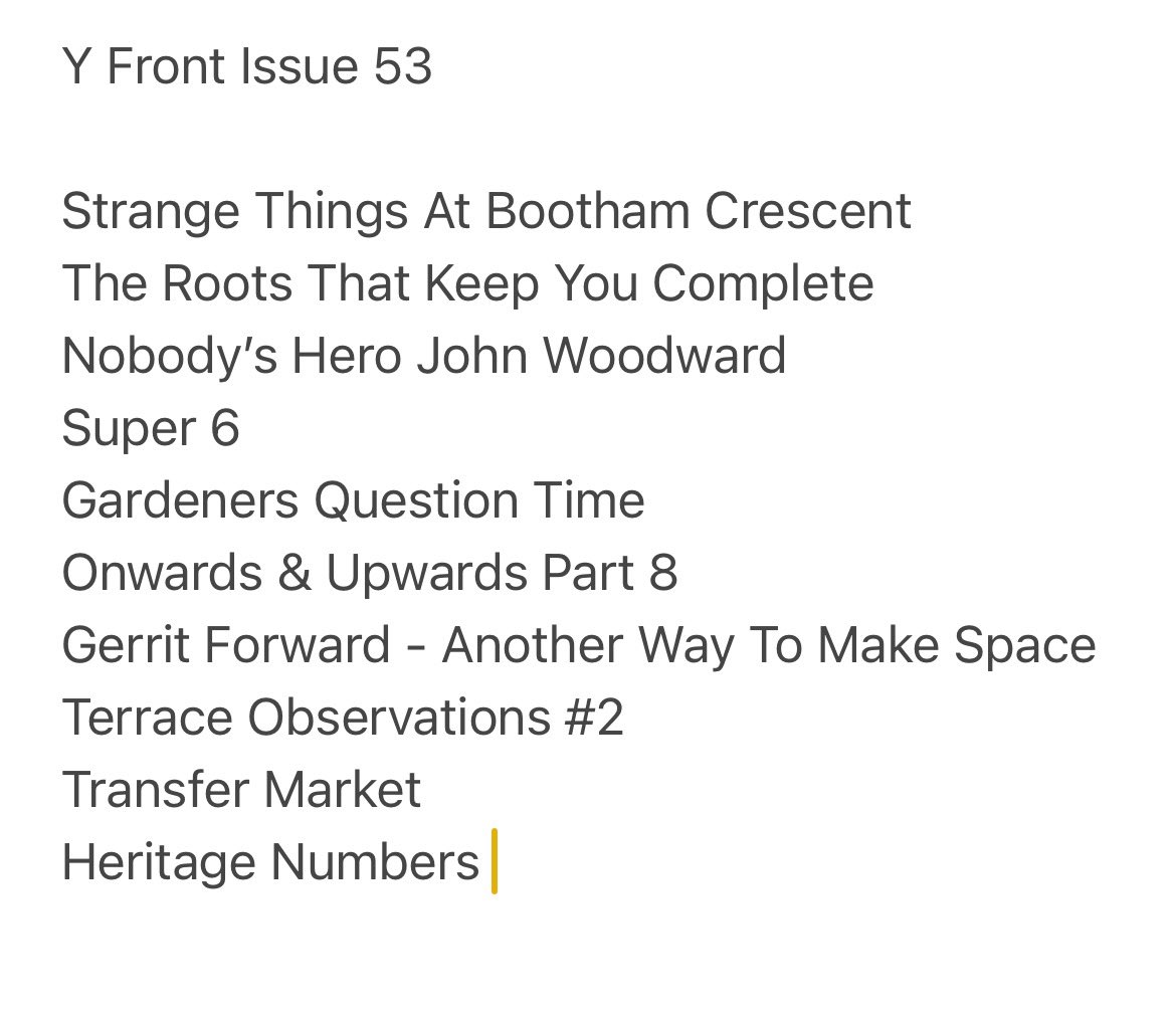 Y Front (@yfrontfanzine) on Twitter photo Order April’s Y Front Fanzine online at yfrontfanzine.bigcartel.com #ycfc 
You will receive a free gift of a Bootham Crescent postcard. 
On sale this Saturday at the Three Cranes and the LNER Community Stadium. #york #fanzines Order April’s Y Front Fanzine online at yfrontfanzine.bigcartel.com #ycfc 
You will receive a free gift of a Bootham Crescent postcard. 
On sale this Saturday at the Three Cranes and the LNER Community Stadium. #york #fanzines