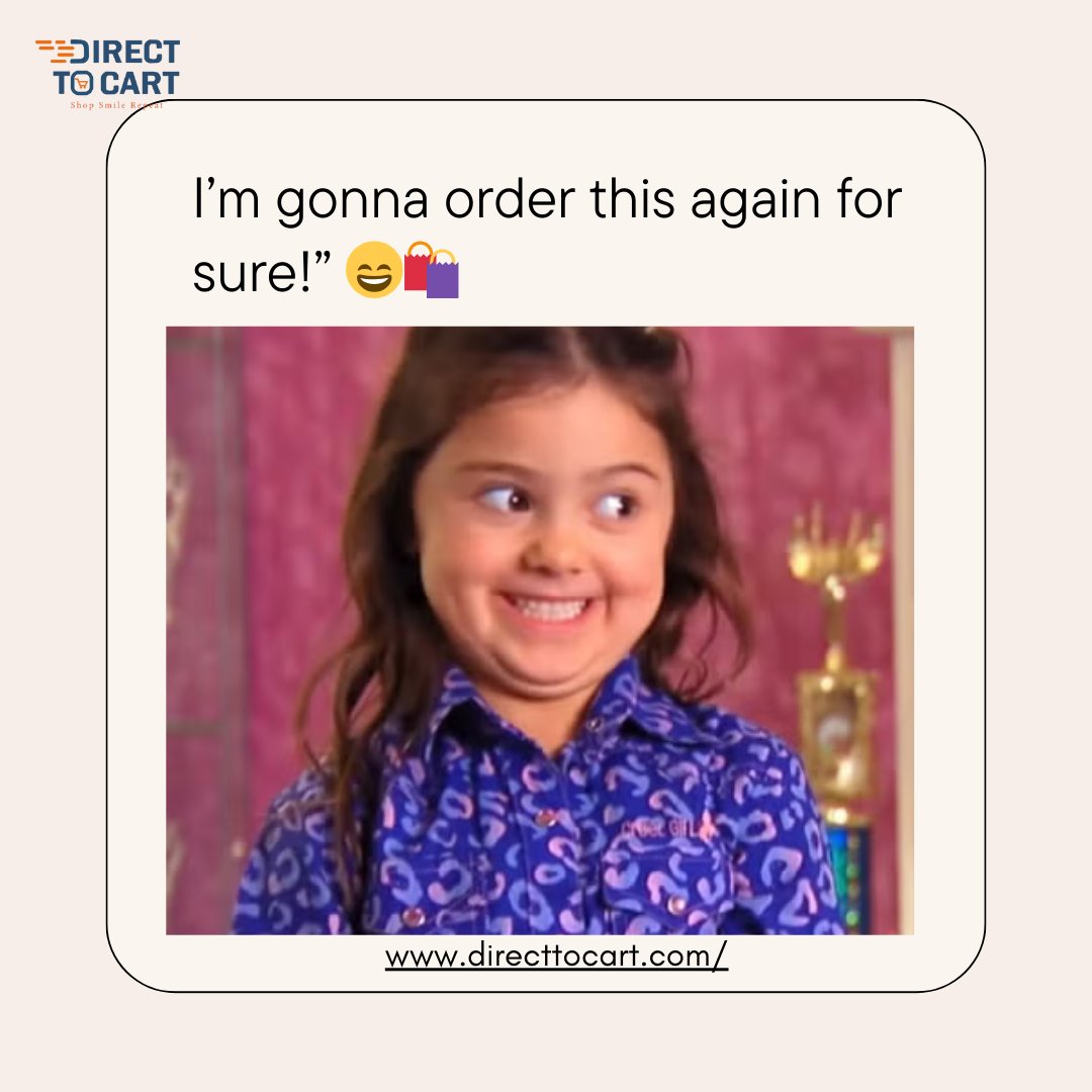 directtocart's tweet photo. That feeling when your order is too good to resist 😍🛍️
Shop once, fall in love forever — only at Direct to Cart! 💖
.
.
🛒 https://t.co/NflfJmhlqL
.
.
#DirectToCart #HappyCustomerVibes #OnlineShoppingFun #EcommerceLove #ShopAgain #CutestFinds #MustHaveLooks #ShopWithJoy https://t.co/fPEAprDC0s