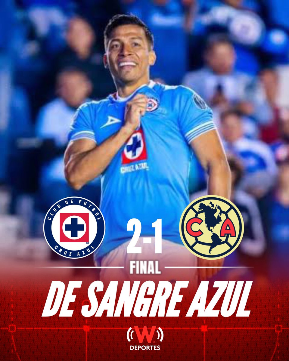 deportesWRADIO's tweet photo. CRUZ AZUL ELIMINÓ AL AMÉRICA 
💙💙💙
CRUZ AZUL ELIMINÓ AL AMÉRICA 
💙💙💙
CRUZ AZUL ELIMINÓ AL AMÉRICA 
💙💙💙

Adiós a los fantasmas. Con puro sangre y mucho corazón, La Máquina echó a las Águilas y van a la Semifinal de CONCACAF.

REVANCHA CONSUMADA 🔥🔥 https://t.co/R5dlUYlLZg