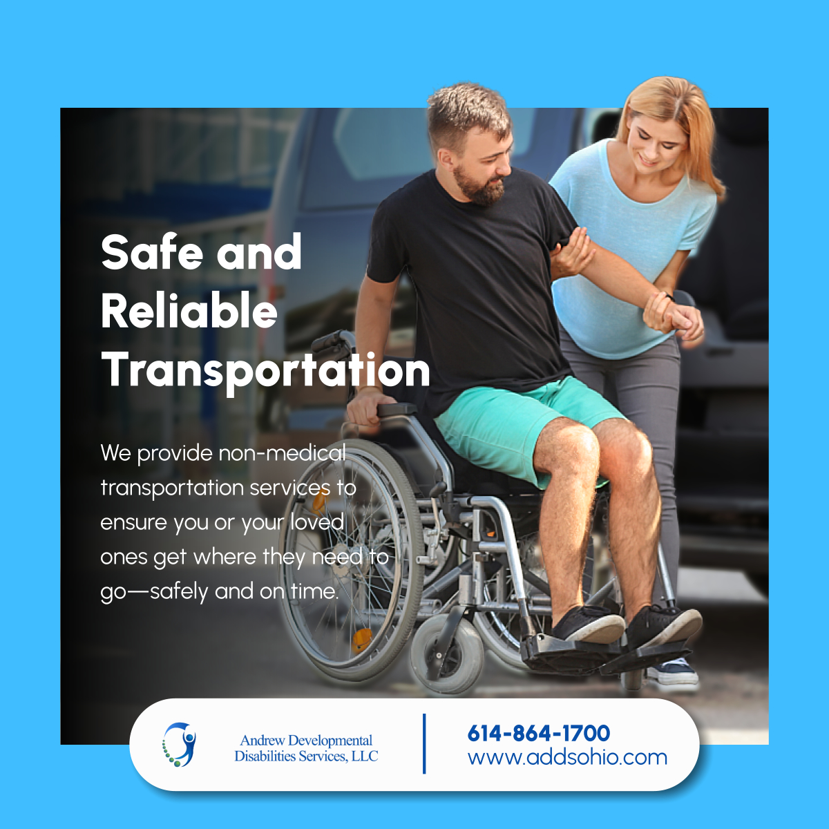 andrewdevdsllc's tweet photo. 🚗 Need a ride? 

We offer reliable and safe non-medical transportation to help you get to appointments and events. Let us assist you! 

Book a ride with us today. We’re here for you! 🚙

📞: 614-864-1700
📧: info@addsohio.com
🌐: https://t.co/UKWeZkyZHb

#Transportation https://t.co/uXcNmyDvNP