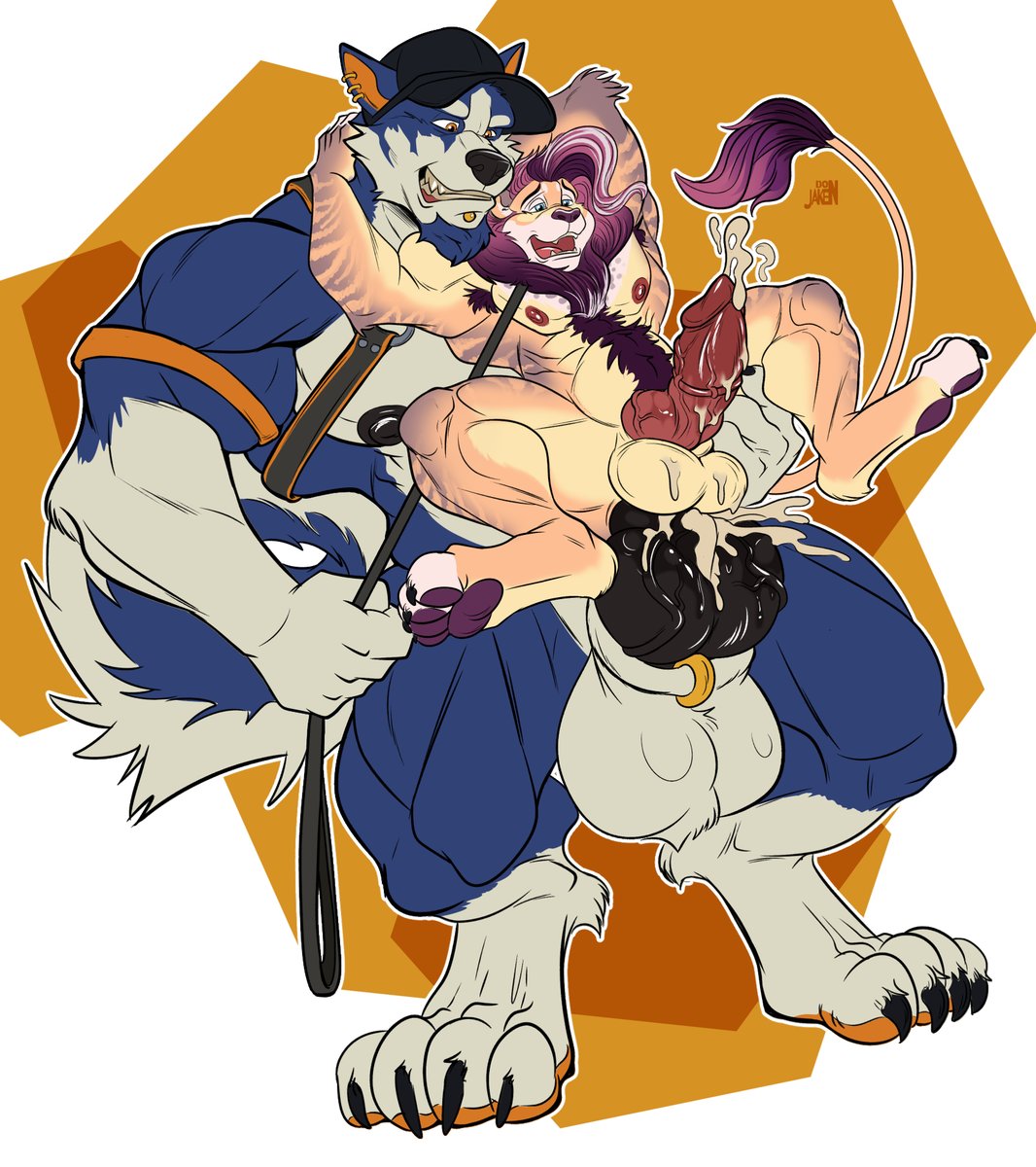Jakensitou's tweet photo. King has a new Throne  

Commission for
@AlonzoHusky &amp; @tendajithelion https://t.co/BndlZ02N4v