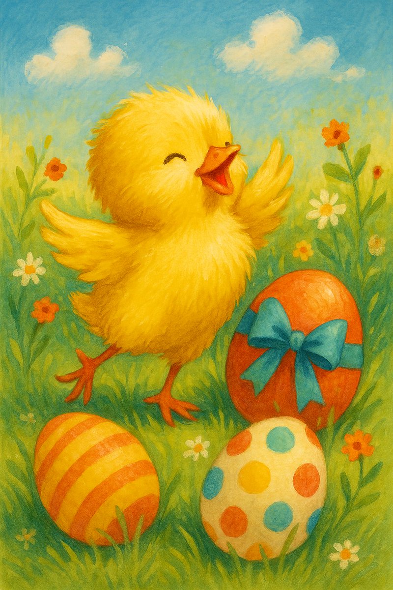 Jackielthequeen's tweet photo. Good morning world. Be happy, be kind, be yourself. And sometimes close your ears.

Easter is comming!

#AIArtistCommunity #EasterMode https://t.co/M5m8x648n8
