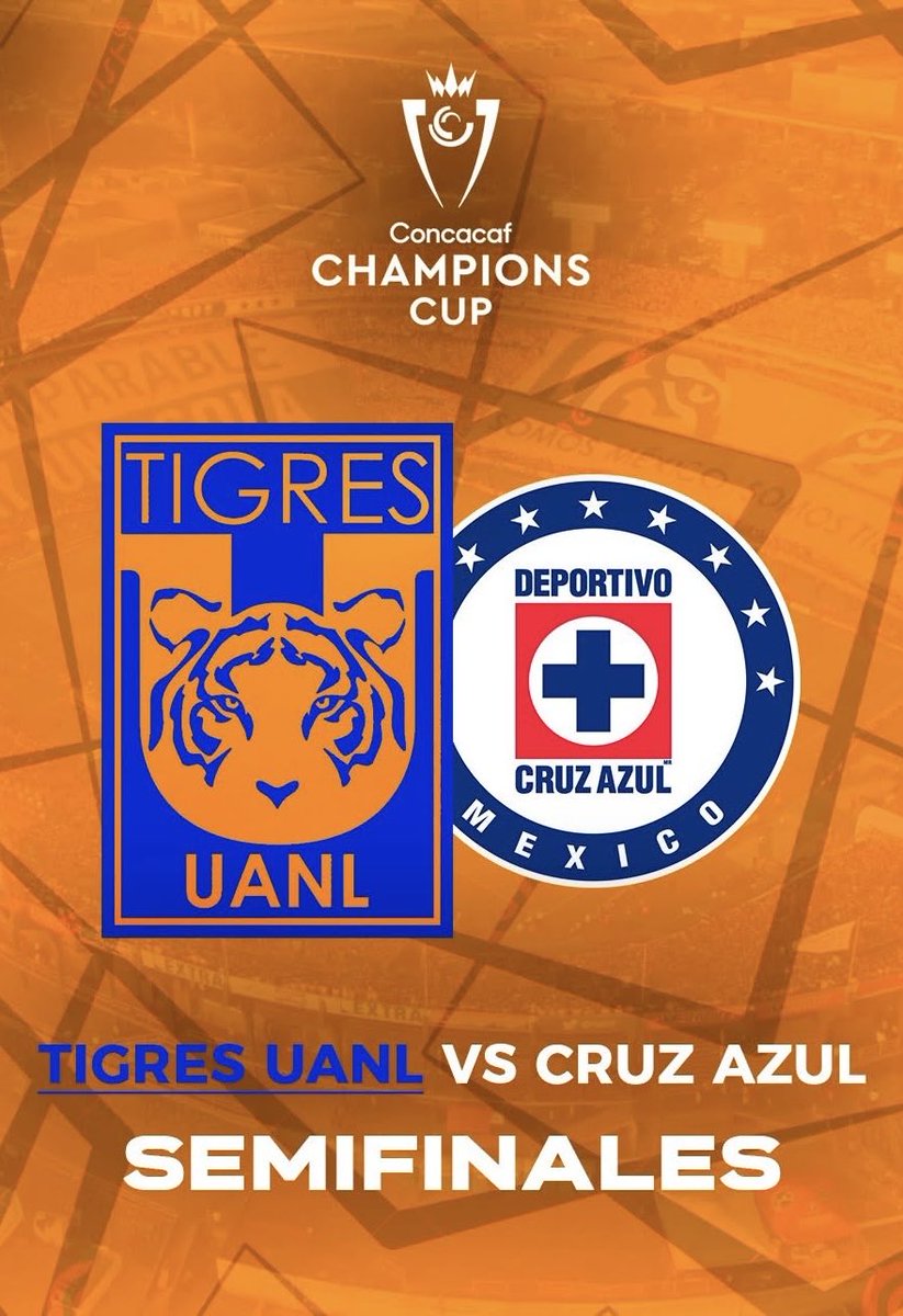 Demianrzb's tweet photo. Tigres vs Cruz Azul en las Semifinales de la Conca, que partidazo se viene😮‍💨 https://t.co/hdf2031byr