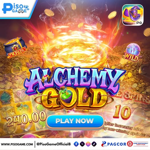 piso_game's tweet photo. 📷📷 Alchemy Gold – Panalo ang bawat spin! 📷📷
📷📷 Scatter + Wild Combo = JACKPOT vibes!
📷 May chance kang manalo ng ₱240.00 or MORE sa isang spin lang! 📷📷
Parang magic! 📷 Sa Alchemy Gold, bawat ikot may thrill —
📷 Chill na laro, pero big win ang dating!
📷 Play now sa 📷 https://t.co/J69PcfDoM7
📷 Follow: 📷 @PisoGameOfficial8 for updates & giveaways! 📷📷
#AlchemyGold #ScatterWildCombo #SpinAndWin #PisoGame #JackpotFeels #LaroNa #InstantPanalo