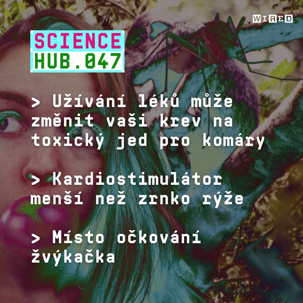 WIRED Czech Republic & Slovakia (@wiredcz) on Twitter photo Co se děje vědě? 👀🦟
<a href="/PavlaHub/">Pavla Hubálková</a> to ví a sepisuje to do pravidelné rubriky ScieceHub ⤵️ Co se děje vědě? 👀🦟
<a href="/PavlaHub/">Pavla Hubálková</a> to ví a sepisuje to do pravidelné rubriky ScieceHub ⤵️