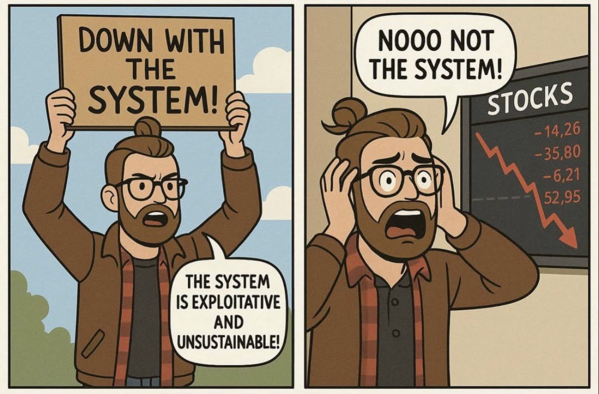 Hahahahaha

Down with the system and i actually mean it!