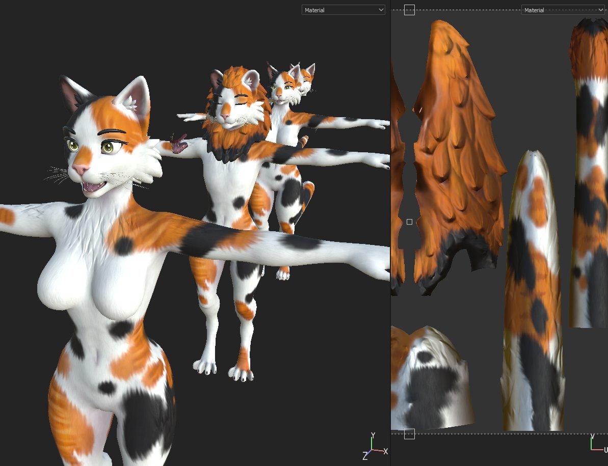 Kudalyn's tweet photo. 10. hour. Texture work. 
With food breaks now and then.

*I have 4 more textures to make* 😱 https://t.co/v2ZwRq87Dn