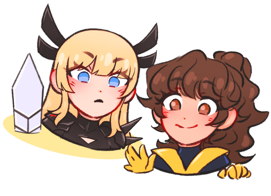 aurawra21's tweet photo. they are popping in to say hello #Katyana  #IllyanaRasputin #KittyPryde #Magik https://t.co/Xr89veN5MS