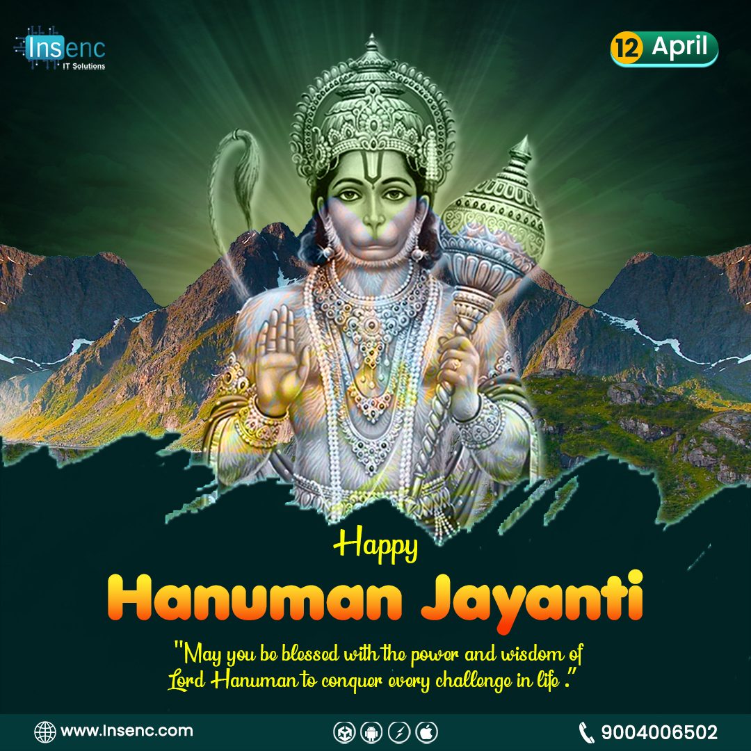 Insencit's tweet photo. 🌺 May the divine blessings of Bajrangbali always be with you and your family. Happy Hanuman Jayanti! 🕉️🚩
.
.
.
#Insenc #insencitsolutions #HanumanJayanti2025 #hanumanjayantispecial #bajrangbali #jaybajrangbali #mobilegames #gamedevelopmentcompany #gamedeveloper https://t.co/VIxyuOg2ti