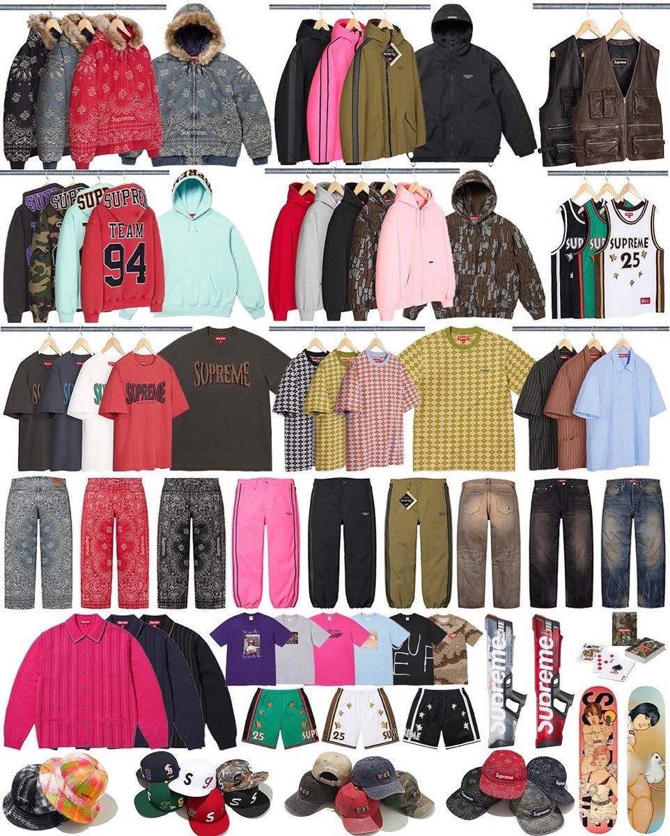 商品一覧・国内定価】Supreme 25SS Week7 が国内4月12日（土）に発売