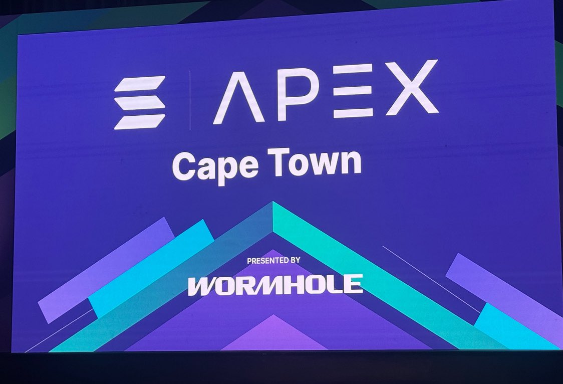 Angeliki_BTC's tweet photo. South Africa’s crypto events need to level up. 

The Solana Apex event in Cape Town set the bar. @hackerhouses 

That’s the energy we need. https://t.co/4O26UmoXUL
