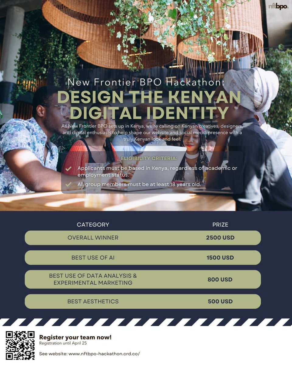 Visuals matter! Impress the #NewFrontierBPO Hackathon judges with sharp design, live demos, and innovative AI ideas. You might just win $500 for Best Aesthetics. Deadline is strict—don’t be late!