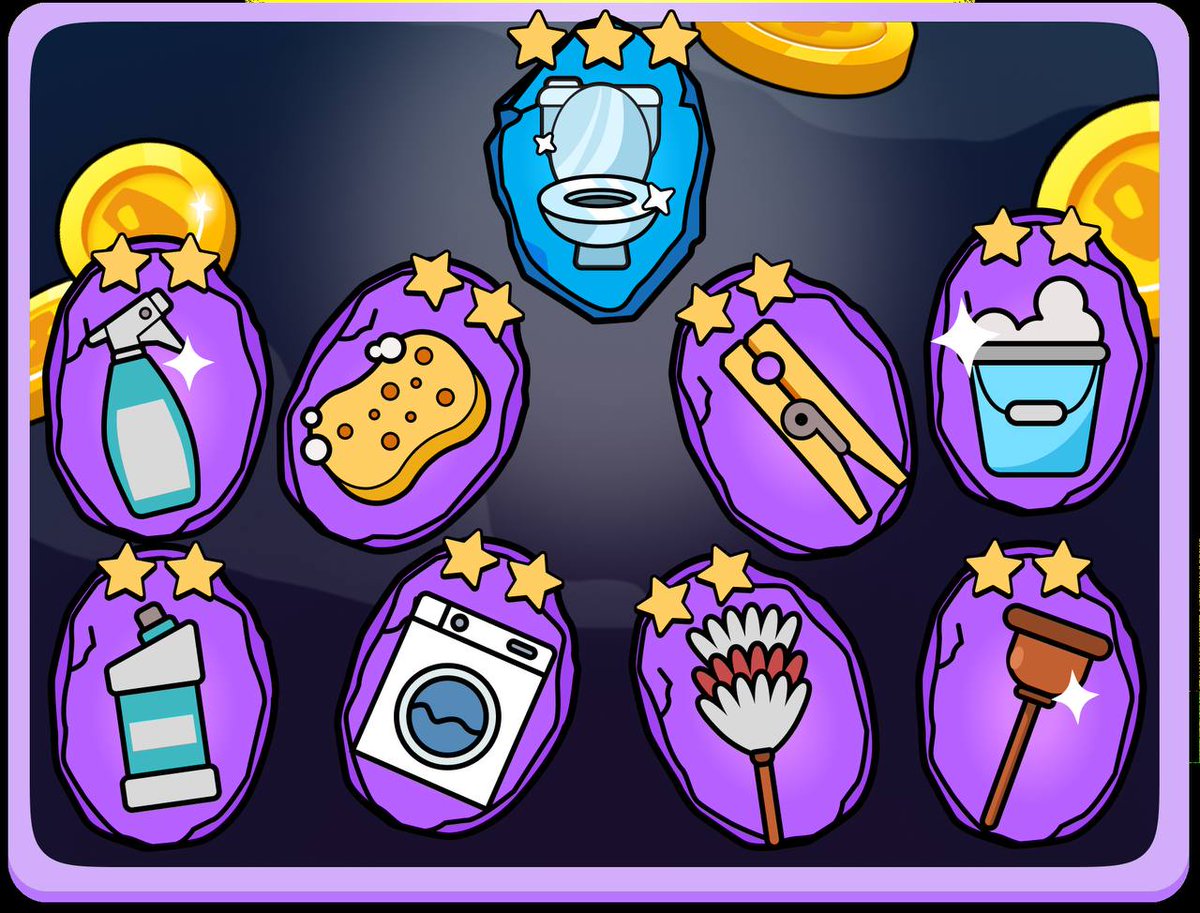 💎アーティファクト報酬💎
以下８つの「レアアーティファクト」を保有している方は、4月11日（金）午前９時までに報酬が送られます！✨

🎯 必要なアーティファクト一覧：
スプレー、黄色のスポンジ、洗濯バサミ、青いバケツ、トイレクリーナー、洗濯機、ダストクリーナー、銅のスッポン

💰