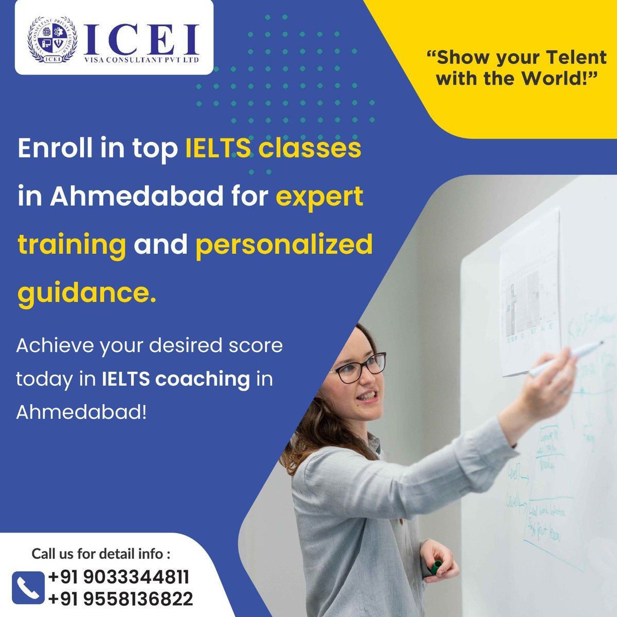 iceiabroadstudy's tweet photo. Ace Your IELTS with Expert Coaching in Ahmedabad!
Join ICEI’s top-rated IELTS classes for personalized guidance, proven strategies, and expert training.
https://t.co/1TbWhXEMLL
#iceivisaconsultant #IELTSAhmedabad #IELTSCoaching #StudyAbroad #IELTSTraining #IELTSPreparation https://t.co/kjp8Dt1dS0