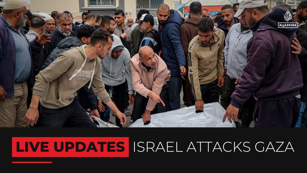 AJEnglish's tweet photo. UN chief Antonio Guterres says Gaza has become “a killing field” as Israeli forces continue bombarding the enclave.

🔴 Follow our LIVE coverage: https://t.co/z6LXLFVq94 https://t.co/GrQjUW1z8L