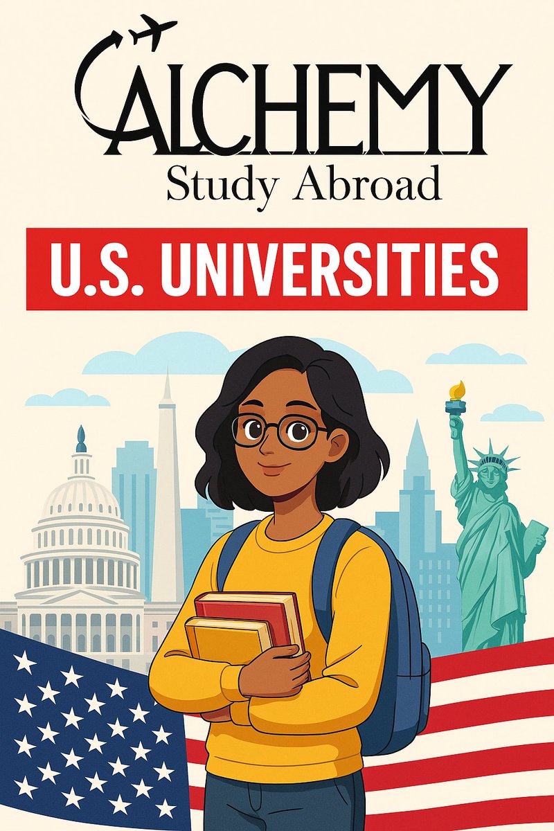 Alchemy_Study's tweet photo. 🎓🇺🇸 Study at Top USA Universities! 🌟 Unlock world-class education, diverse programs, and endless career opportunities. Start your journey with expert guidance—apply now! ✅ #studyinusa #usauniversities #studyabroad https://t.co/S2qHThlDhs