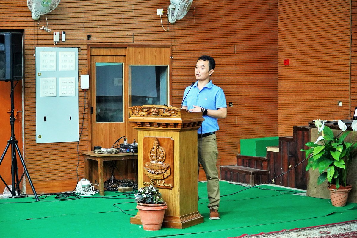 CIHTS_SARNATH's tweet photo. Dr. Tenzin Sonam from Emory University delivered insightful lectures at CIHTS (Apr 7–8), exploring Self-Compassion in Tibetan Culture and the Preservice Teacher SEE Learning Program, organized by IQAC & CTE.
#CIHTS #SEELearning #TibetanStudies https://t.co/CpmB7KNWme