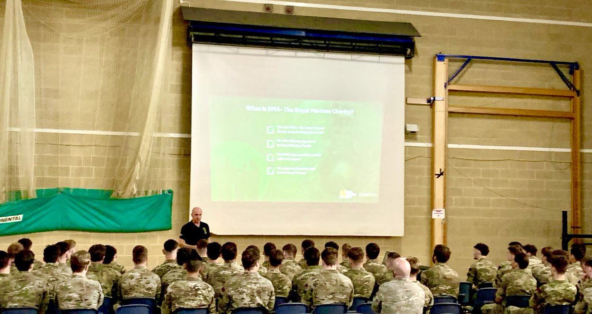 theRMcharity's tweet photo. Last week, our Health & Wellbeing Team briefed 42 Commando on the 7 Pillars of Support, covering mental health, transition, employment, addiction & more. Standing by our Royals, ensuring no one fights alone.
#RoyalMarines #RMCharity #NoMarineLeftBehind #42Commando https://t.co/uVAO54uWQB
