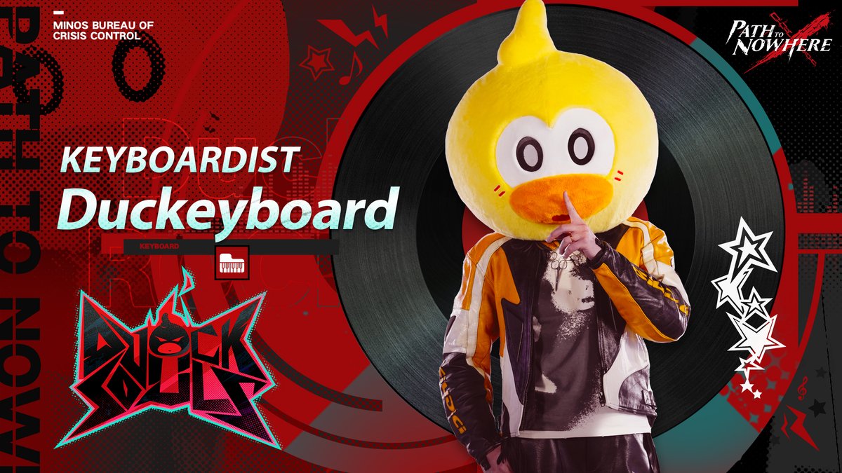 PathtoNowhereEN's tweet photo. ■ Born to quack, built to rock!
Introducing the Hottest Band in DisCity: Duck Souls!
Meet the feathered rebels shaking up the music scene:
Bassquack (Slappin' the bass)
Guiduck (Shreddin' the strings)
Drumsduck (Bangin' the beats)
Duckeyboard (Melody maestro)
#PatchtoNowhere #PTN #DuckSouls