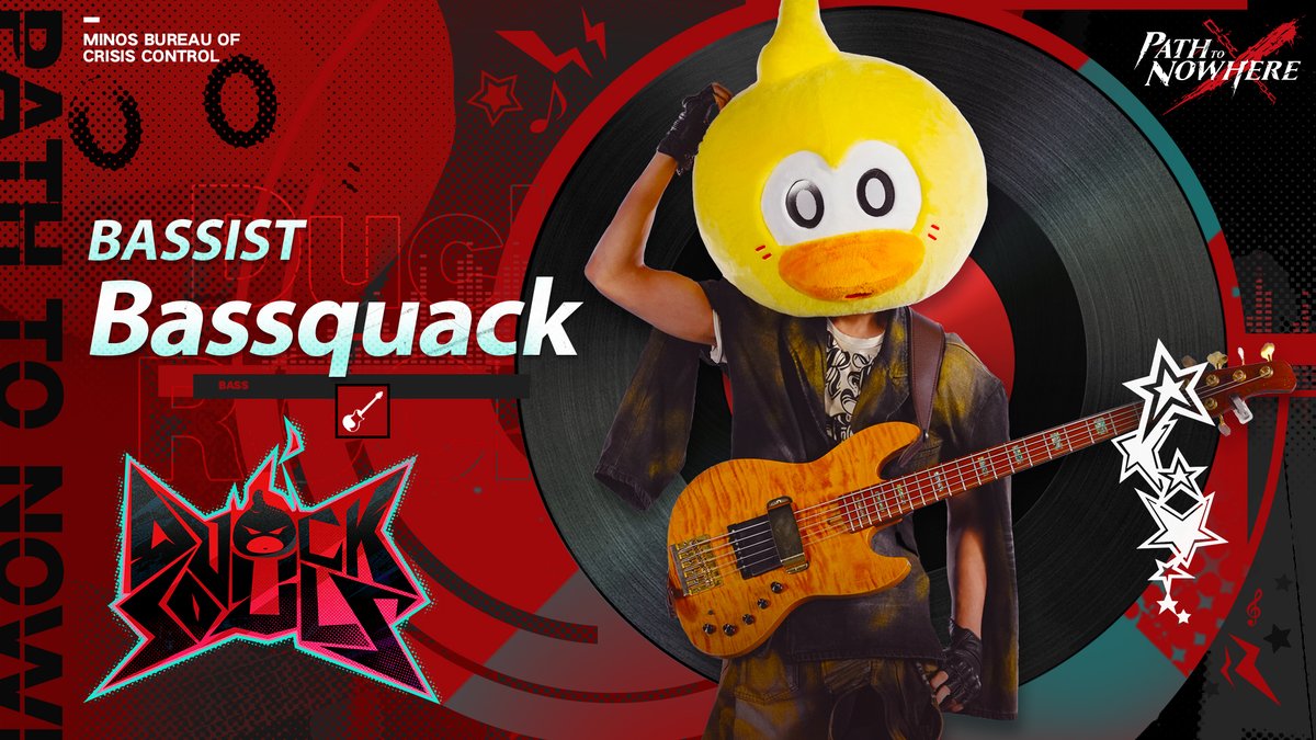 PathtoNowhereEN's tweet photo. ■ Born to quack, built to rock!
Introducing the Hottest Band in DisCity: Duck Souls!
Meet the feathered rebels shaking up the music scene:
Bassquack (Slappin' the bass)
Guiduck (Shreddin' the strings)
Drumsduck (Bangin' the beats)
Duckeyboard (Melody maestro)
#PatchtoNowhere #PTN #DuckSouls
