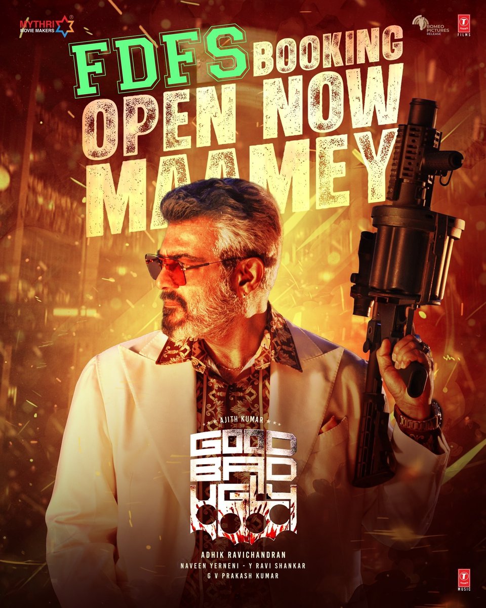 Bookings Open for Lakshmi Rakki - Via <a href="/lifeindistrict/">District</a> for #GoodBadUgly FDFS <a href="/rakkicinemas/">Rakki Cinemas</a> - Ambathur.