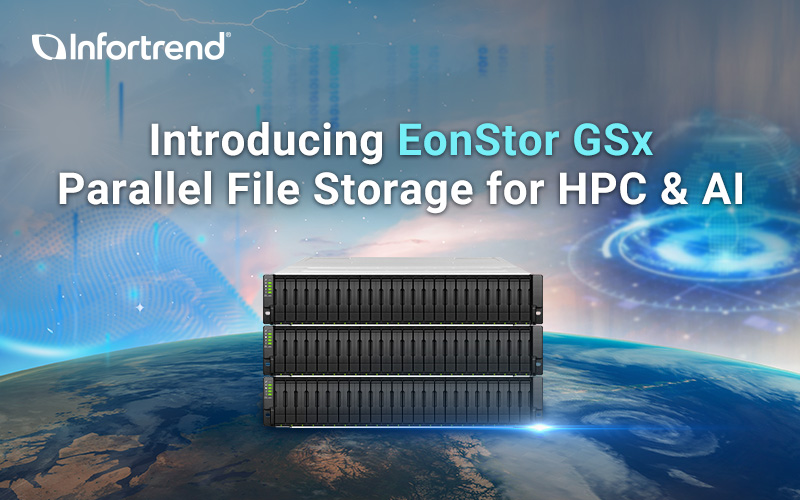 Infortrend's tweet photo. Your workloads are growing — is your storage keeping up?

Introducing 𝐄𝐨𝐧𝐒𝐭𝐨𝐫 𝐆𝐒𝐱, our new parallel file storage, purpose-built for demanding #HPC and #AI environments.

👉 Explore now https://t.co/zJO5SFMGrC

#Infortrend #datastorage #parallelfilesystem https://t.co/VTwjgkamp3