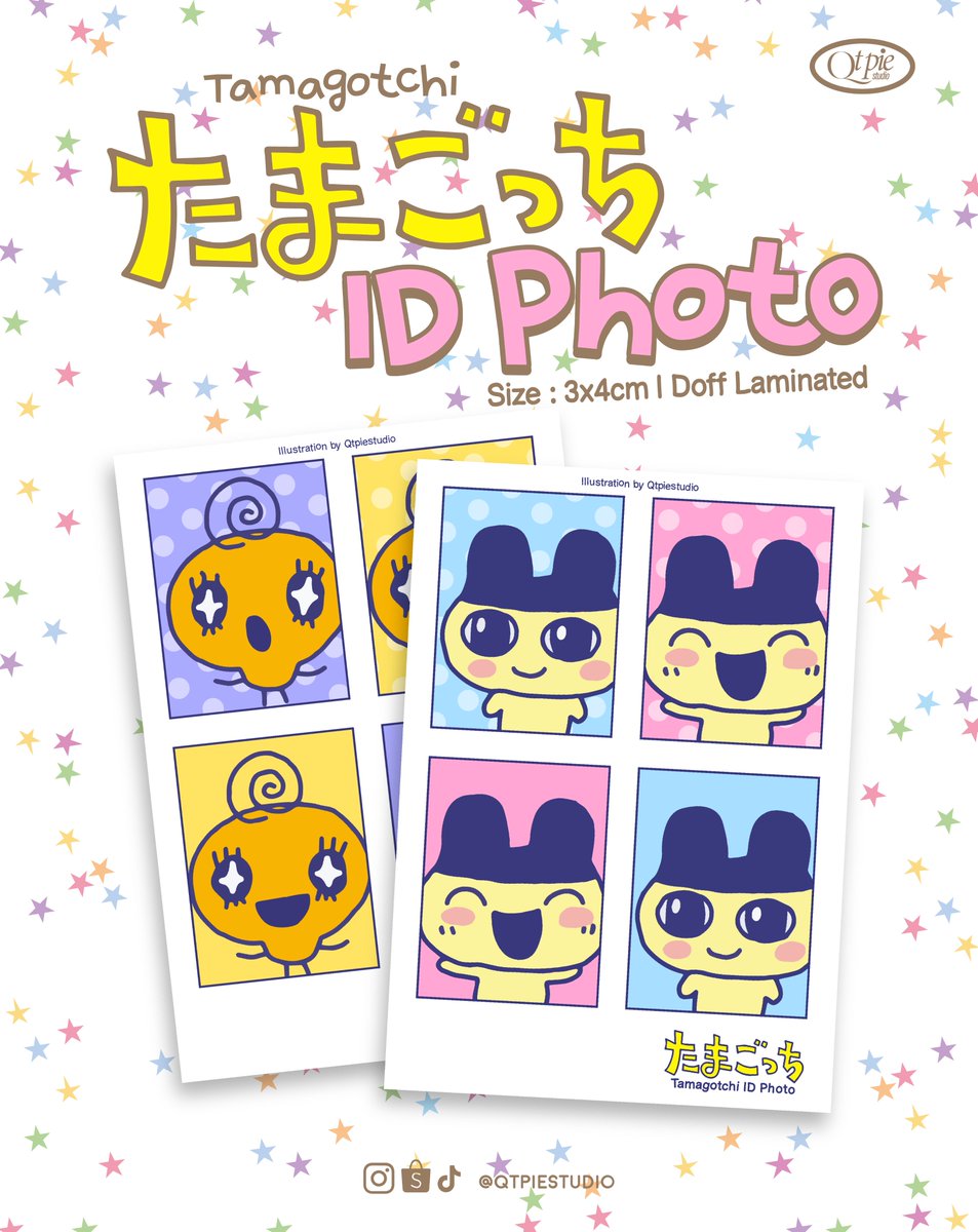 qtpiestudio's tweet photo. (๑’ᵕ’๑)⸝* Tamagotchi Series Illustration by Qtpiestudio
.𖥔 ݁ ˖ ✦ ‧₊˚ ⋅

⭑ID Photo .ᐟ
• Size : 3x4cm | Doff Laminated
⤷ Available in 4 different characters

[Buy Now! Ready Stock]
🛒shopee : Qtpiestudio

#QTPIE #qtpiestudio https://t.co/z9RnvRYZae