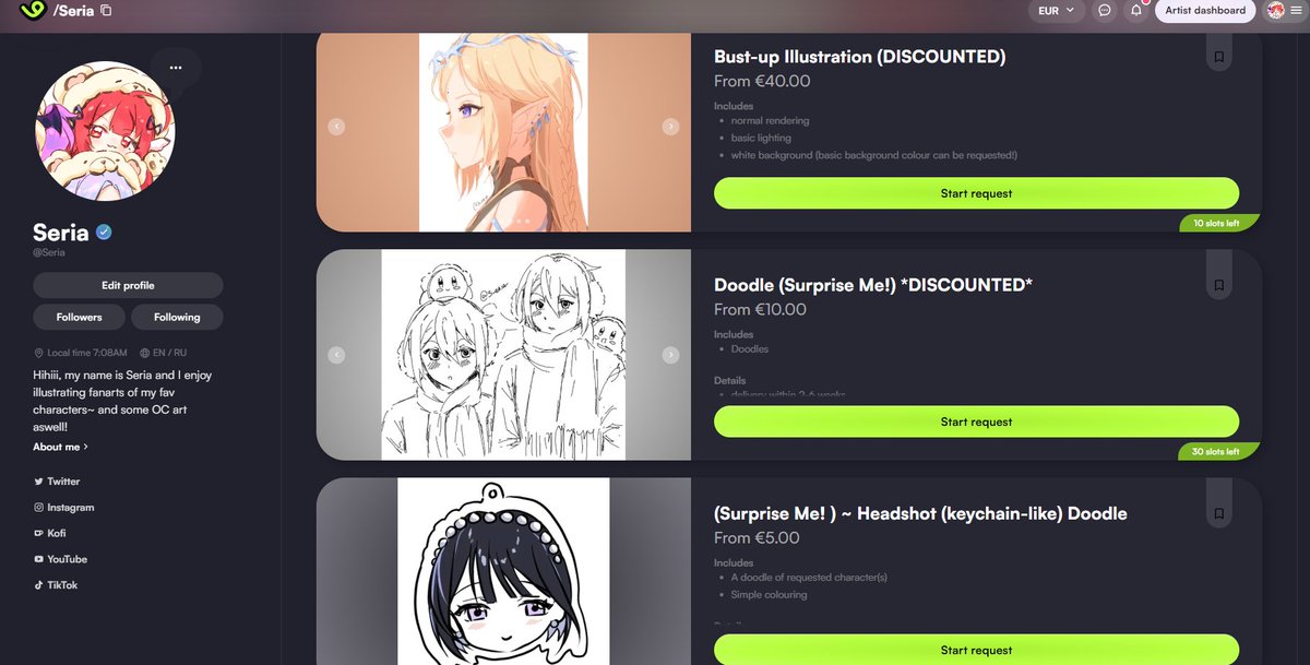 S_eriaa's tweet photo. * EMERGENCY COMM *
After getting scammed from amazon that my 300+ euros are just gone now, I reduced my prices significantly, please feel free to help me out! I really do need the money

#VGenComm #VGen https://t.co/EcP08QeHLy