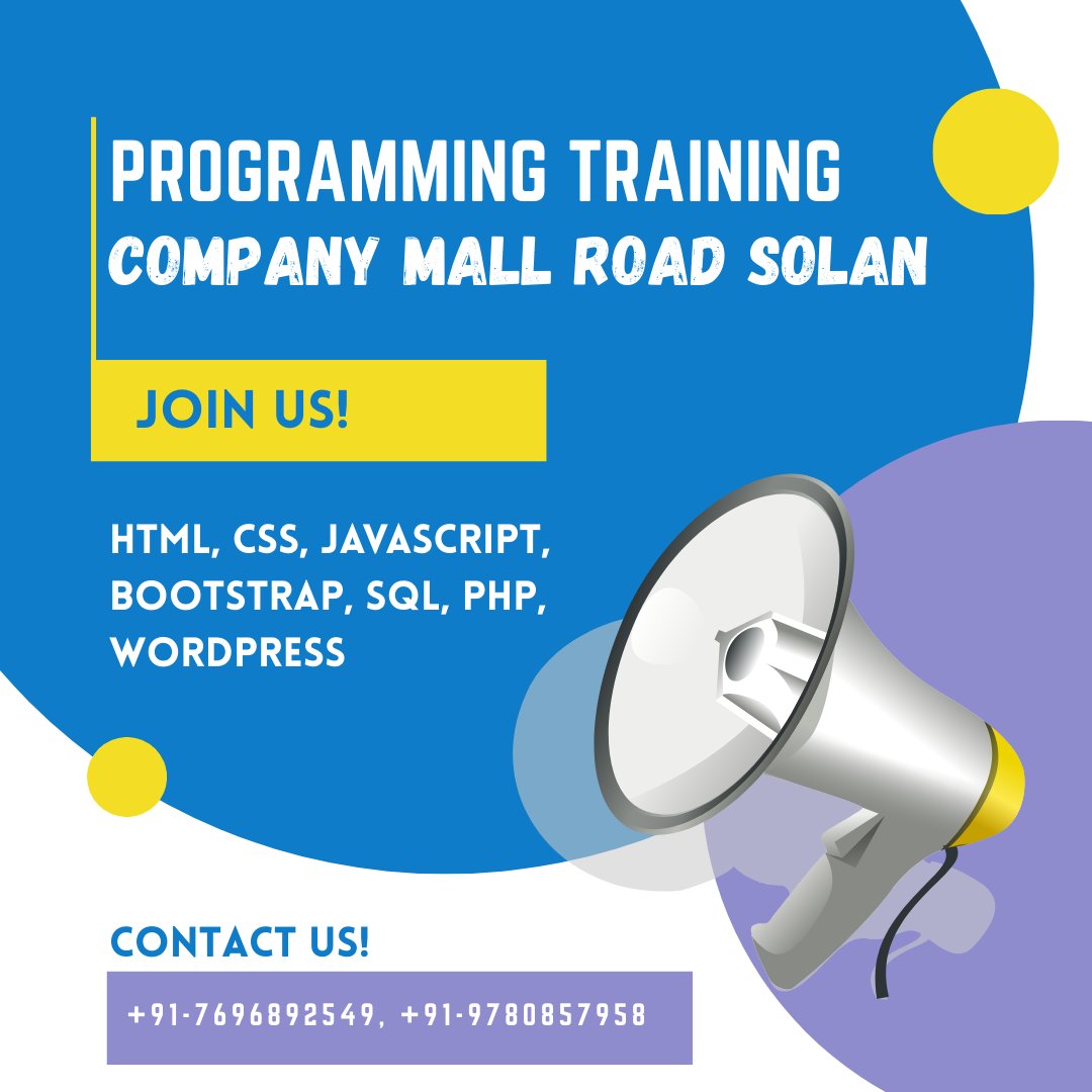 Royallogics1's tweet image. Programming Course in Solan!💻
Are you looking to start a career in the IT field? Whether you're in polytechnic, BTech, or just completed your +2, the Programming Course at RoyalLogics Solan is perfect for you!
👉Enroll now and step into a bright future!
#ProgrammingCourse