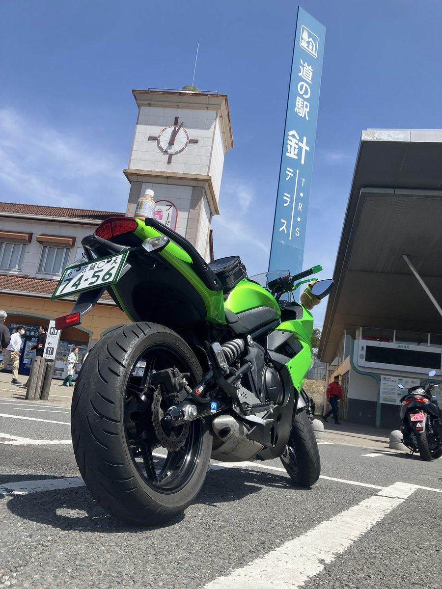 k1cbr's tweet photo. #kawasaki  #Ninja400 
最高に天気良かったので、針テラス行ってきました https://t.co/TH5LU33tXY